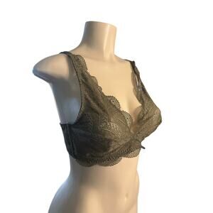 Women FR-4 US-L Simone Perele Pérèle Karma Bralette Green Lace Bra Sexy Lingerie